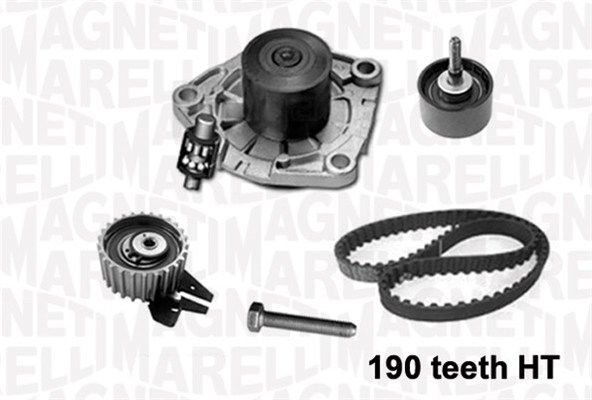 MAGNETI MARELLI Ūdenssūknis + Zobsiksnas komplekts 341401040001